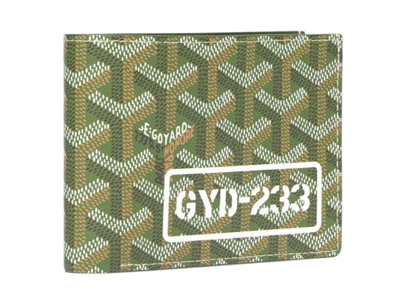 Pre-owned Goyard Victoire Wallet In Khaki In Brown