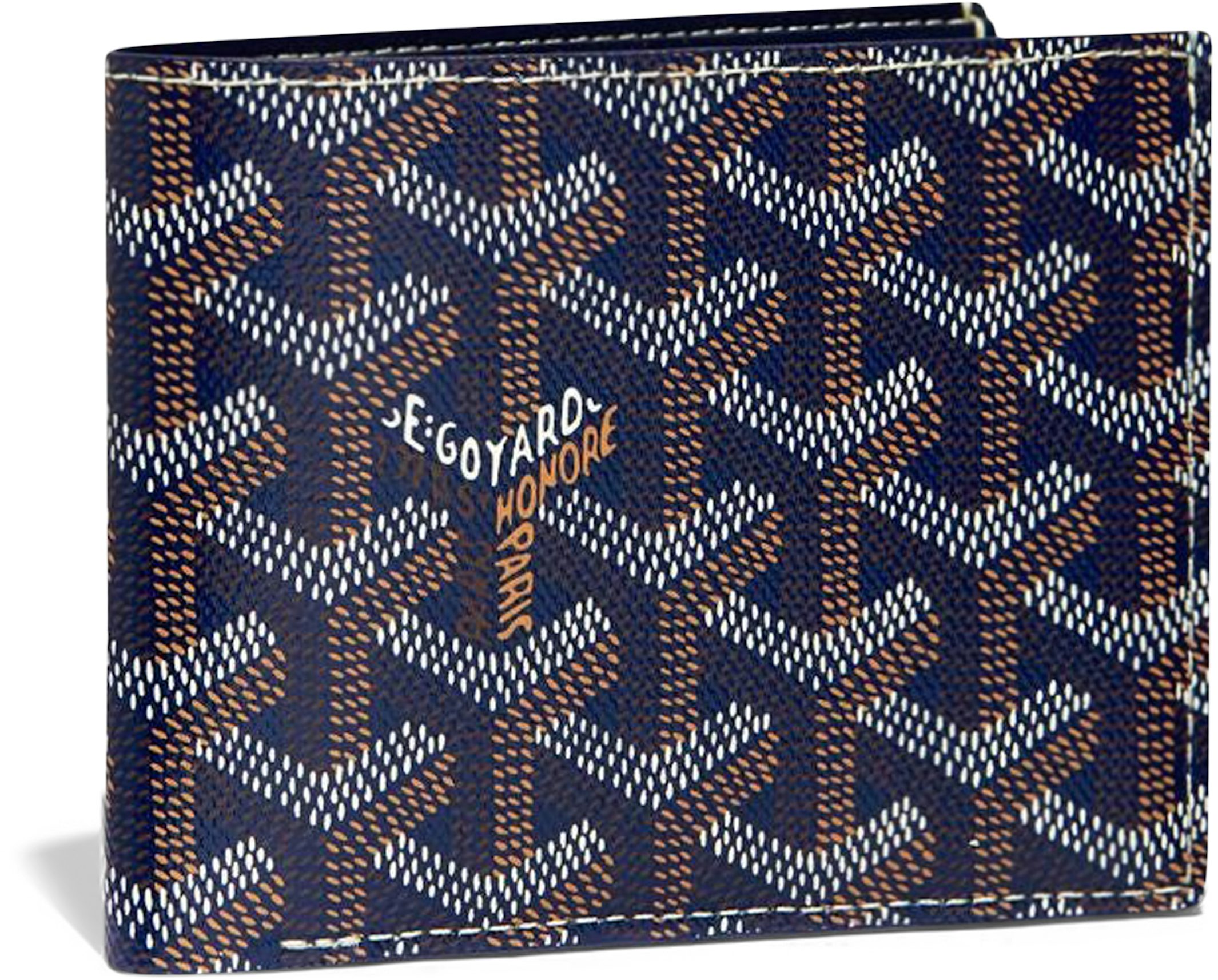 Goyard Navy Blue Goyardine Insert Victoire Card Wallet – The Closet