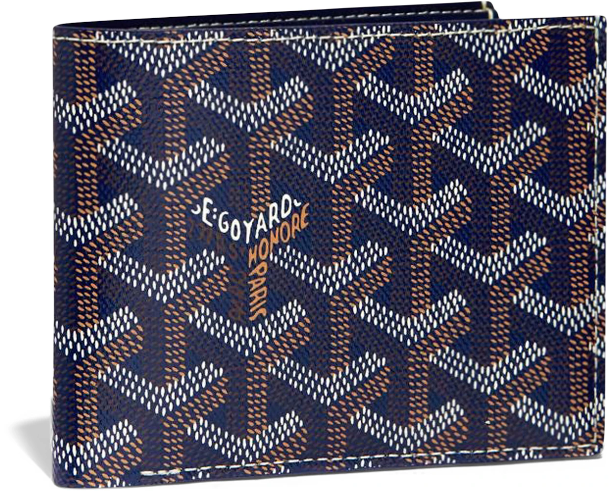 Goyard Compact Zip Wallet Navy Blue - Kaialux