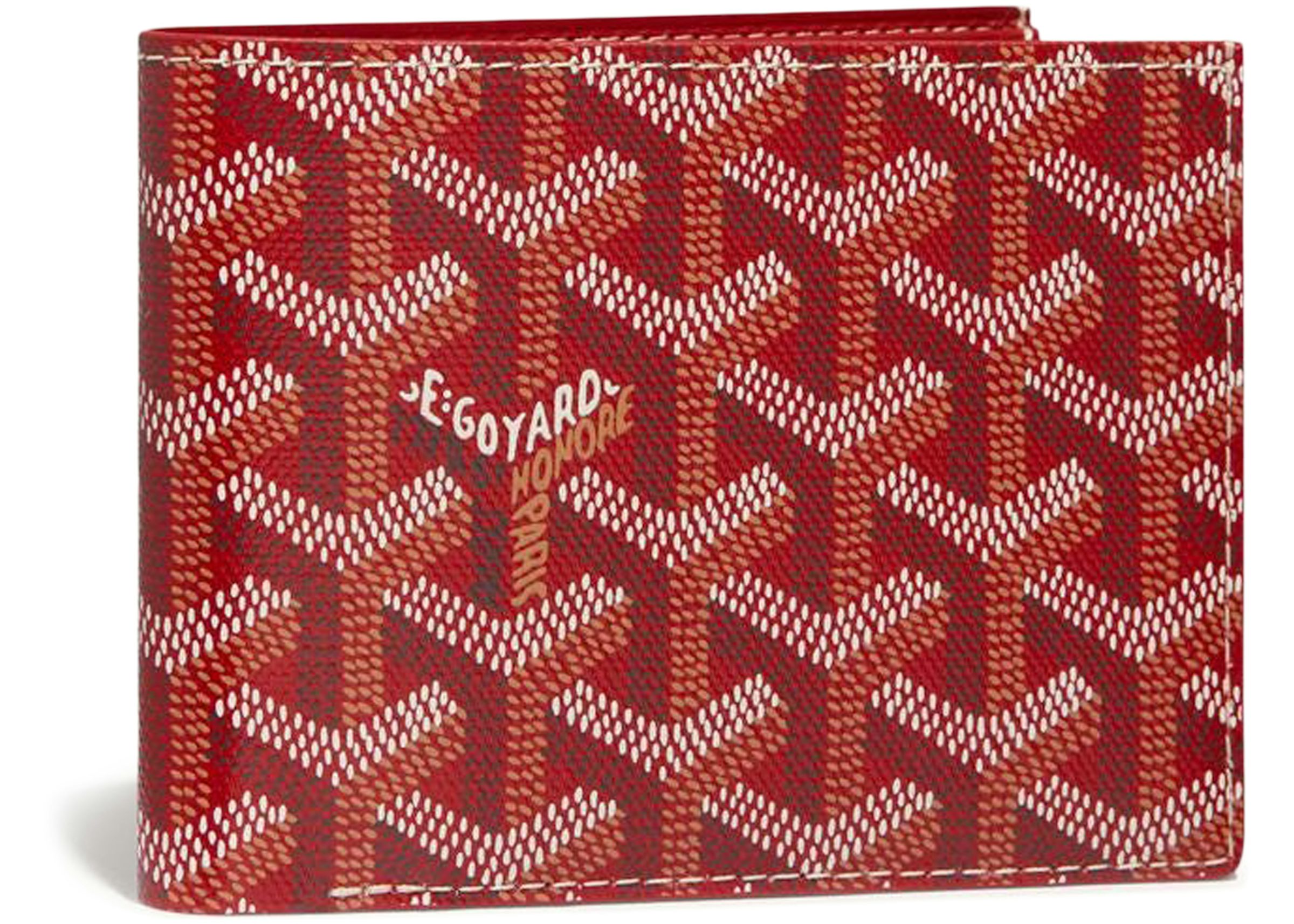 Goyard Victoire Wallet Red in Canvas/Calfskin - US