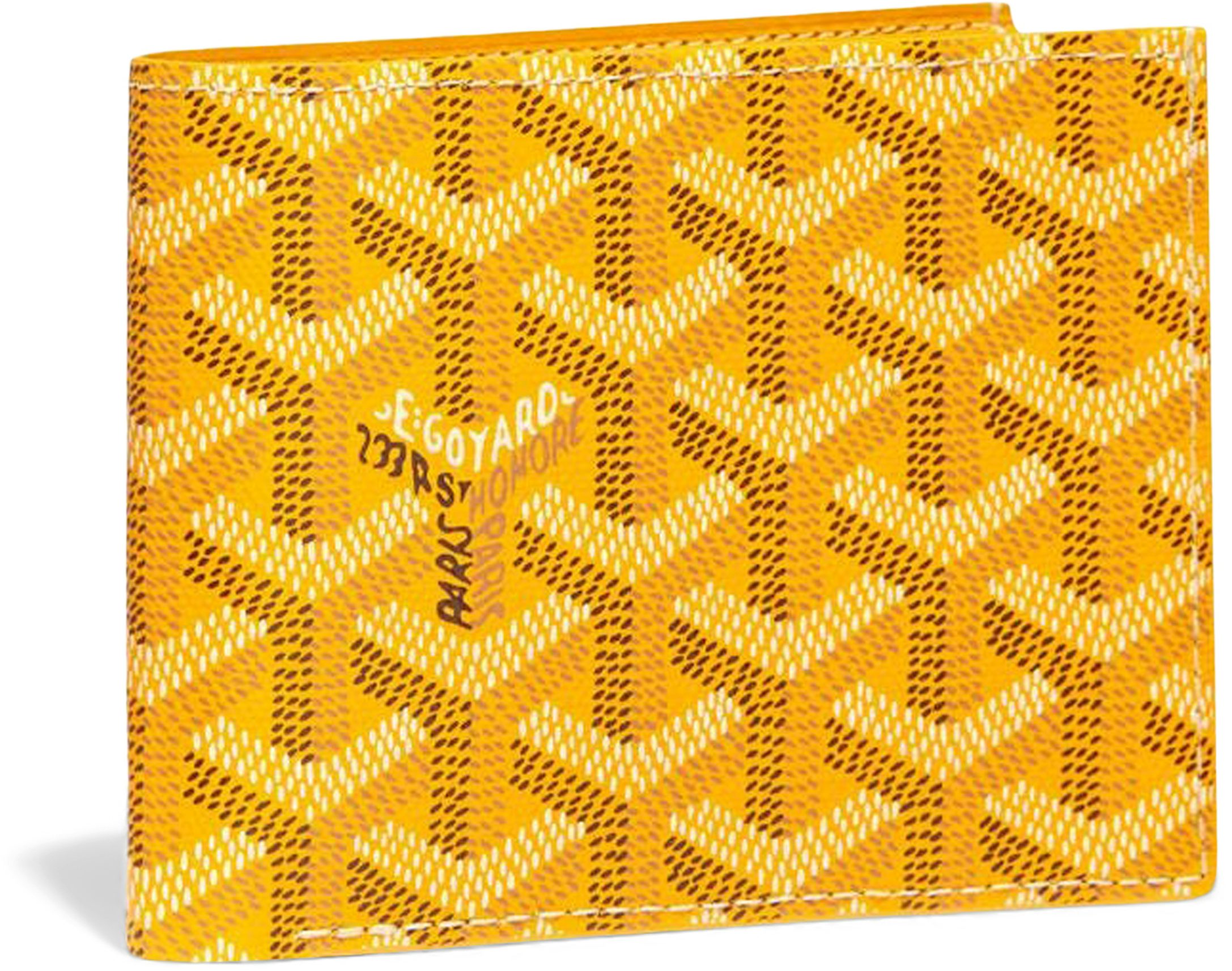 Goyard Victoire Wallet Yellow in Canvas/Calfskin - US