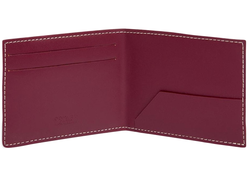 Goyard Victorie Insert Card Holder Bordeaux in Canvas/Calfskin US
