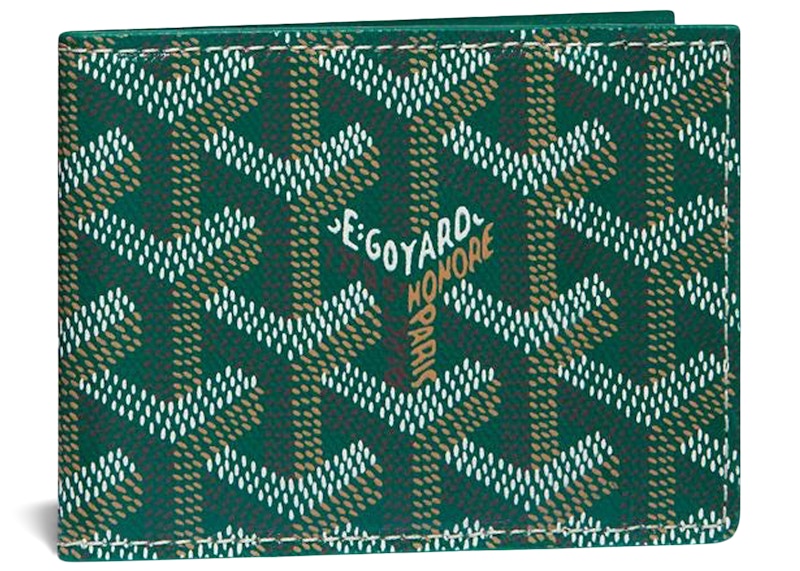 Goyard Victorie Insert Card Holder Green in Canvas Calfskin US