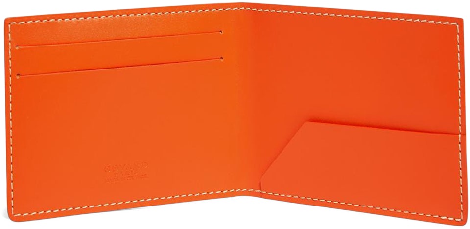 Goyard Saint Pierre Card Holder Orange in Canvas/Calfskin - US