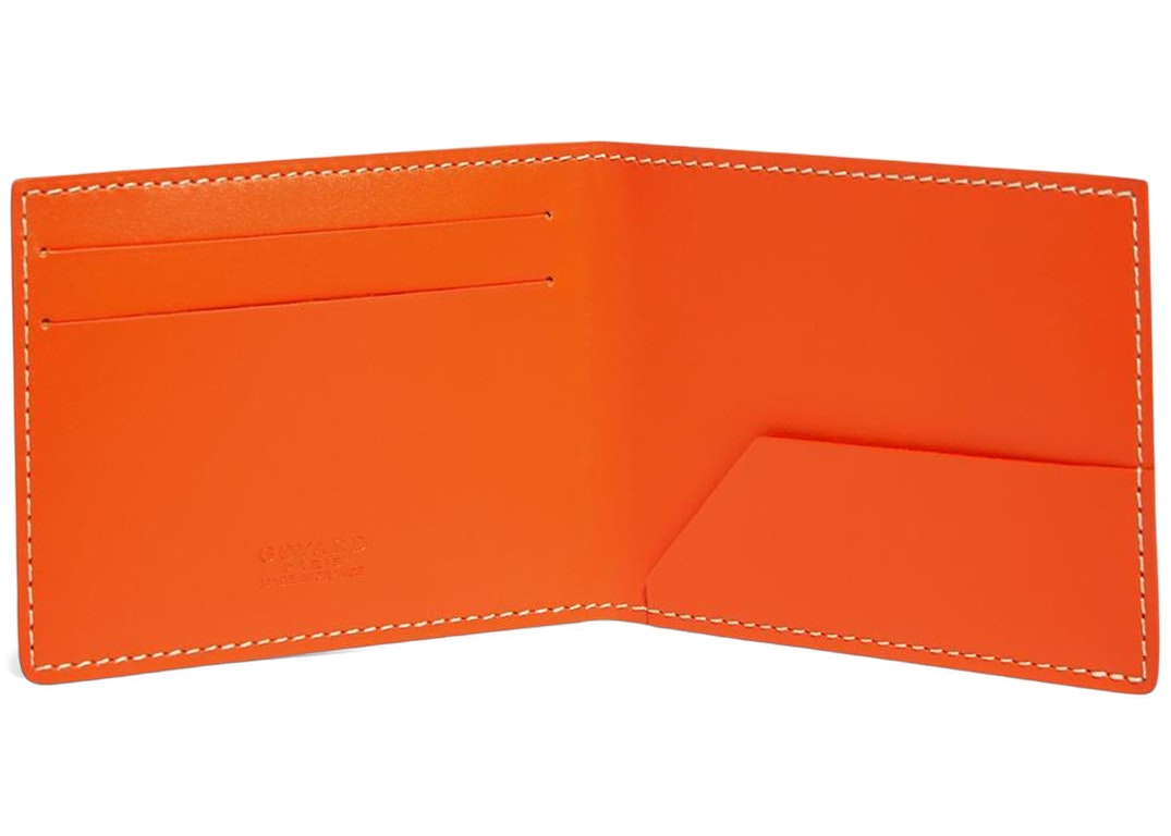 Pre-owned Goyard Victorie Insert Card Holder Orange