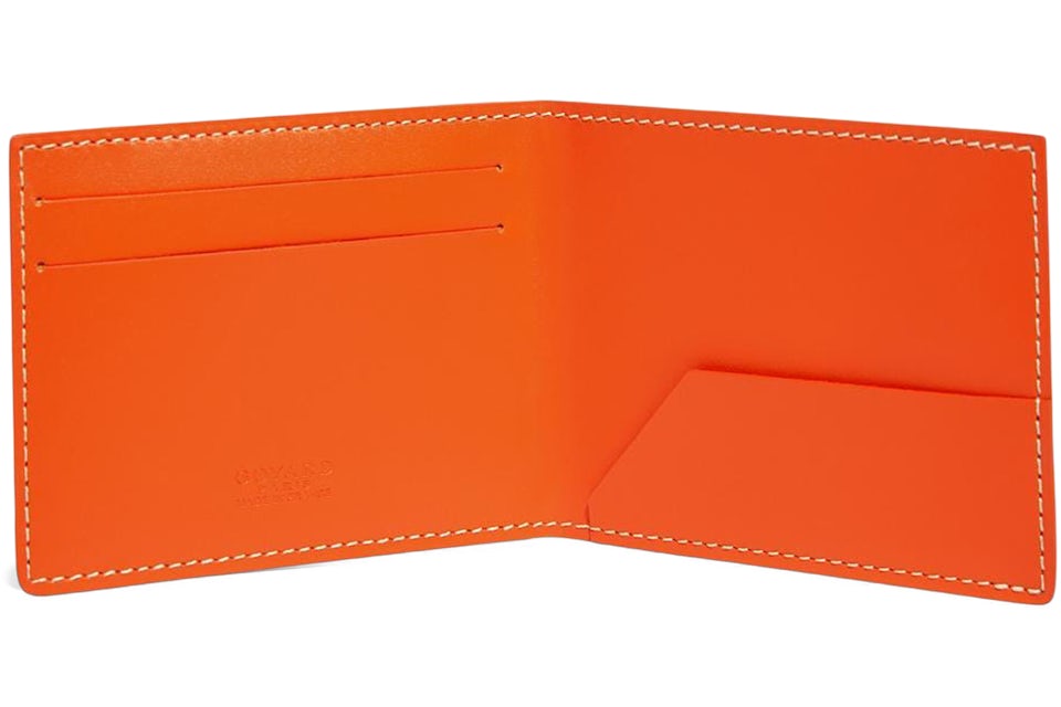 Goyard Saint Pierre Card Holder Orange in Canvas/Calfskin - US