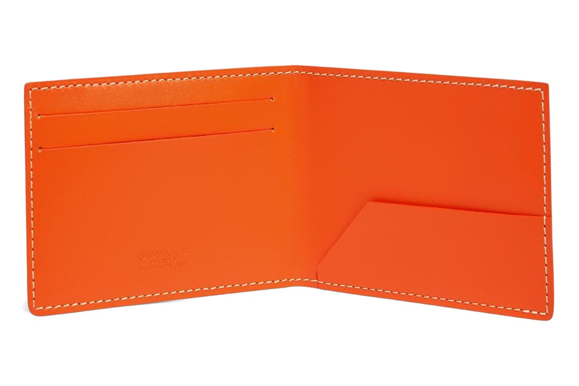 Pre-owned Goyard Victorie Insert Card Holder Orange
