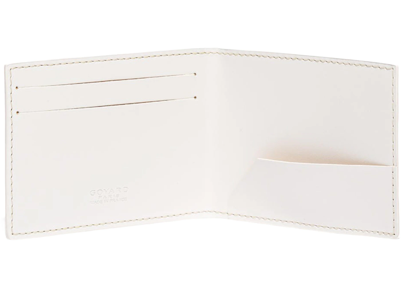 Goyard Victorie Insert Card Holder White in Canvas/Calfskin - US