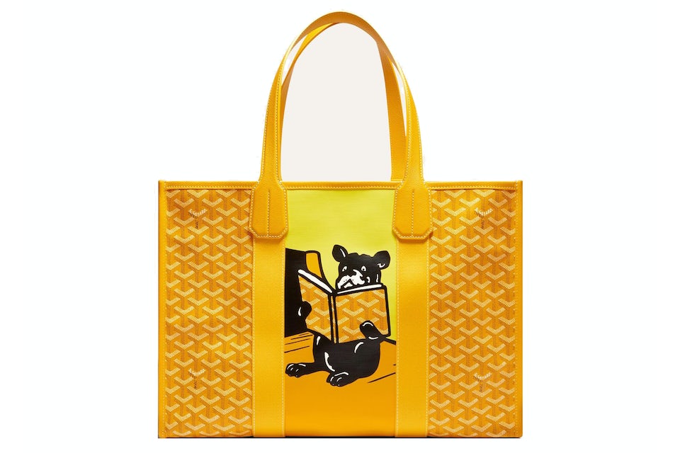 Goyard Villette Tote Bag MM Yellow in Coated Canvas/Leather - US