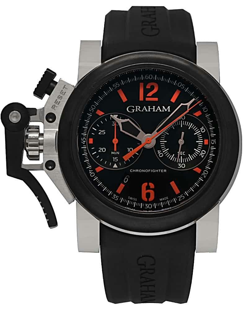 Graham Chronofighter Oversize 2OVBV.B42A 47mm in Stainless Steel - US