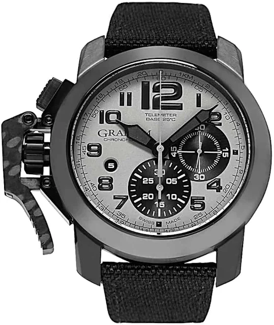 Graham Chronofighter Oversize Black Arrow 2CCAU.S01A 47mm in Stainless ...