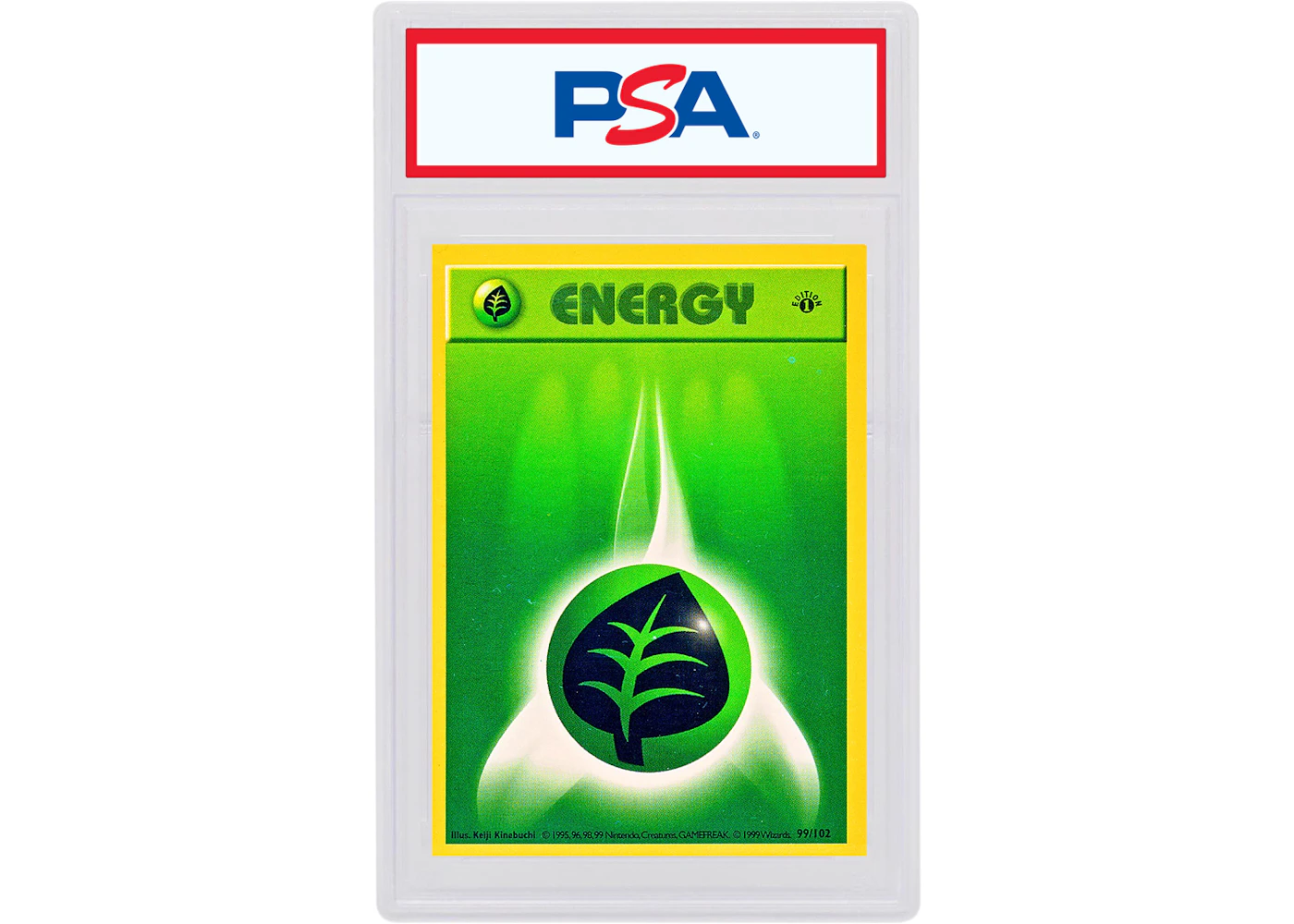 Grass Energy 1999 Pokemon TCG Base Set 1st Edition #99/102 (PSA or BGS Graded) - 1999 - US Grass Energy 1999 Pokemon TCG Base Set 1st Edition #99/102 (PSA or BGS Graded) - 1999 - US