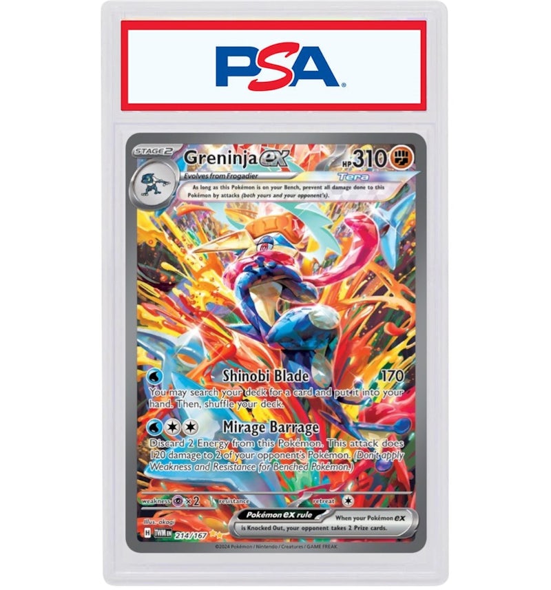 Greninja ex 2025 Pokmon Scarlet & Violet Twilight Masquerade Special Illustration Rare 214/167 (PSA or BGS Graded) - 2025 - US Greninja ex 2025 Pokmon Scarlet & Violet Twilight Masquerade Special Illustration Rare 214/167 (PSA or BGS Graded) - 2025 - US