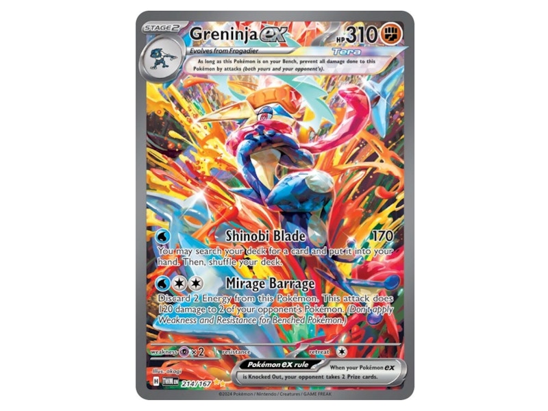 Greninja ex 2025 Pokémon Scarlet & Violet Twilight Masquerade