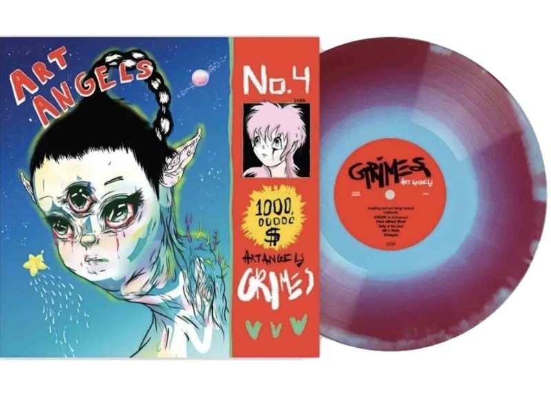 美品！Grimes『Art Angels』アナログレコード 豪華アートカード付属 Grimes - Art Angels - Amazon.com Music