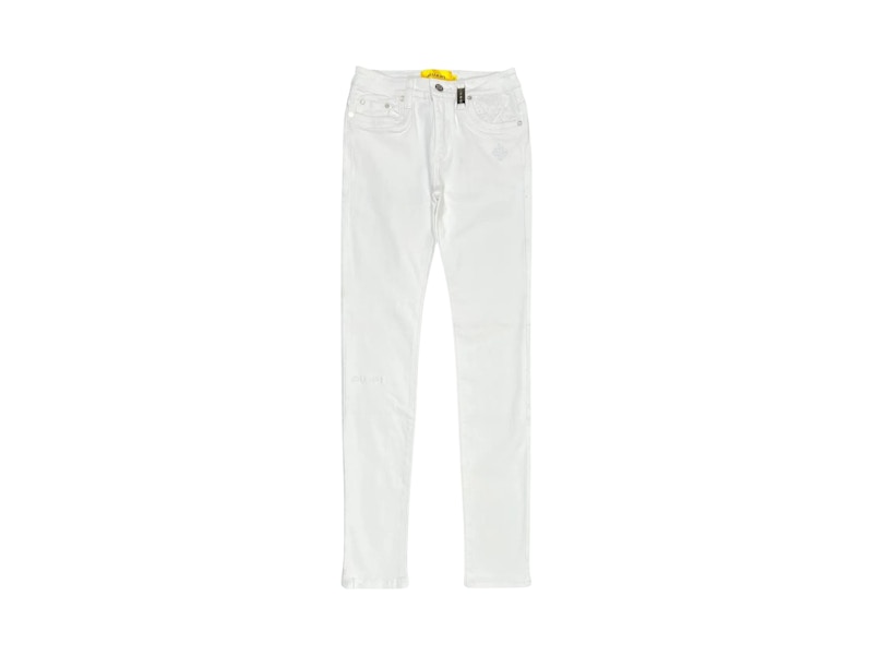 Jeans regolari Guapi Basics bianco sporco
