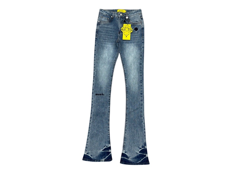 Jeans in denim impilato Guapi Basics Blu Pacifico