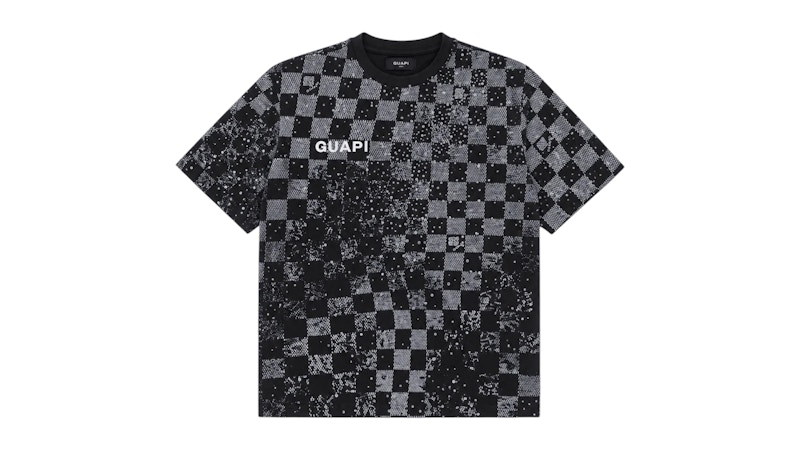 Guapi Checkerboard Tee Black