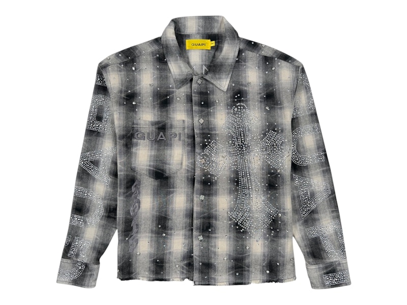 Guapi Cross Flannel Shirt Cloud Grey Men's - US