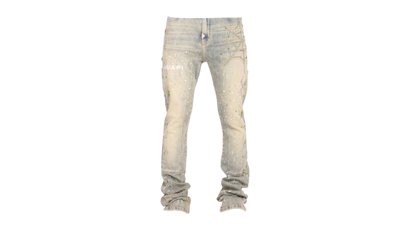 Guapi Emerald Spider Denim Jeans Emerald