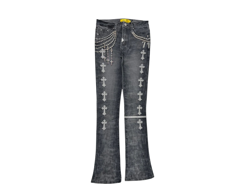 Pre-owned Guapi Men's  Heavens Vault Denim In Obsidian Black