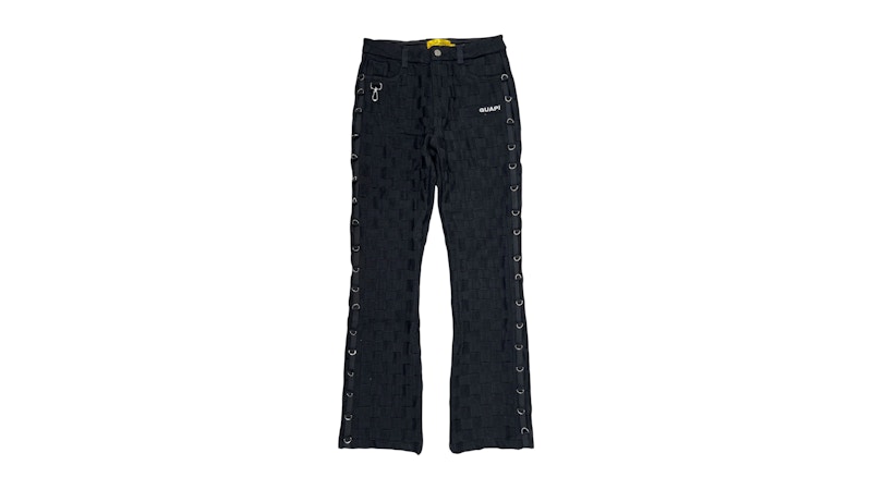 Pre-owned Guapi Men's Obsidian Braided Pant In Black
