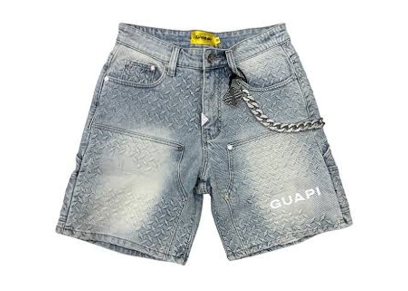 Guapi Steele Plate Carpenter Shorts Aqua Blu