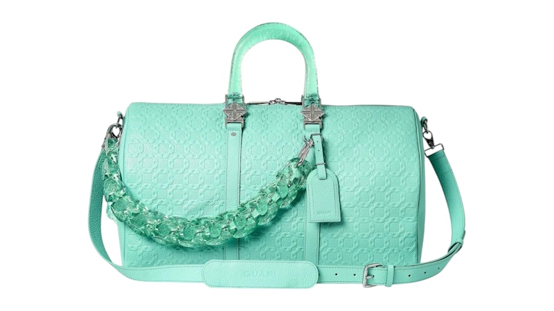 Pre-owned Guapi Men's Duffle Bag In Tiffany Blue