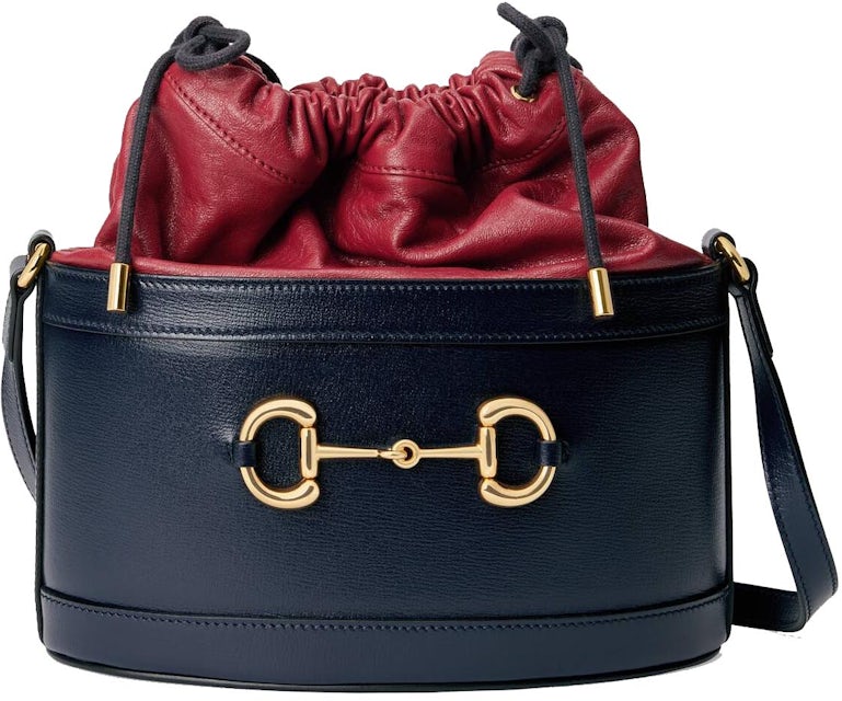 GG Supreme / Red Gucci 1955 Horsebit Shoulder Bag