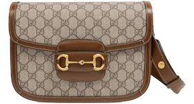 Gucci 1955 Horsebit Shoulder Bag Small Beige/Brown