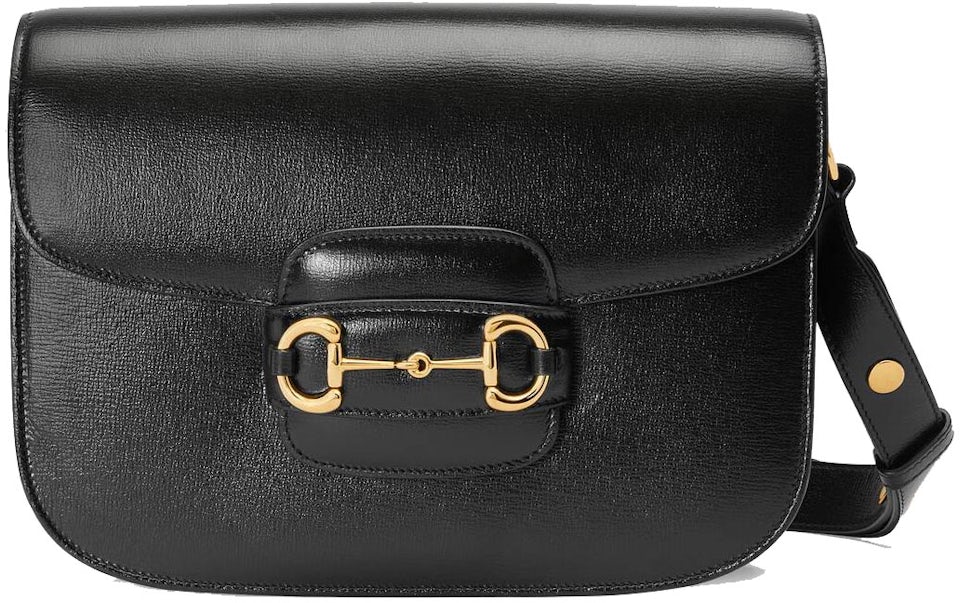 GUCCI Horsebit 1955 Mini Bag, Black, Leather