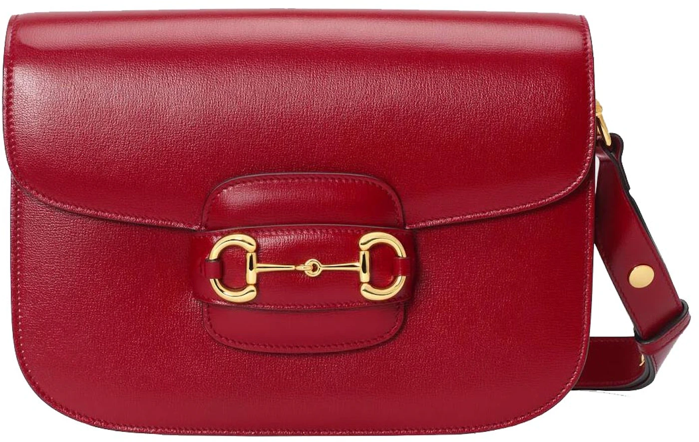Gucci Red Horsebit 1955 Mini Leather Top Handle Bag