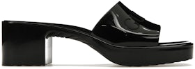 Gucci 60mm Slide Sandal Black Rubber