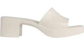Gucci 60mm Slide Sandal White Rubber
