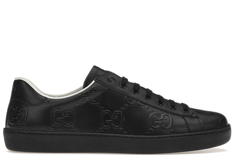 Gucci ace 2024 leather black