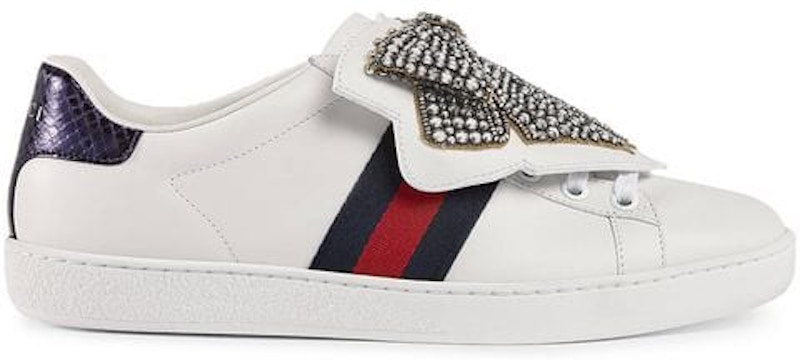 Gucci sneakers with store bow