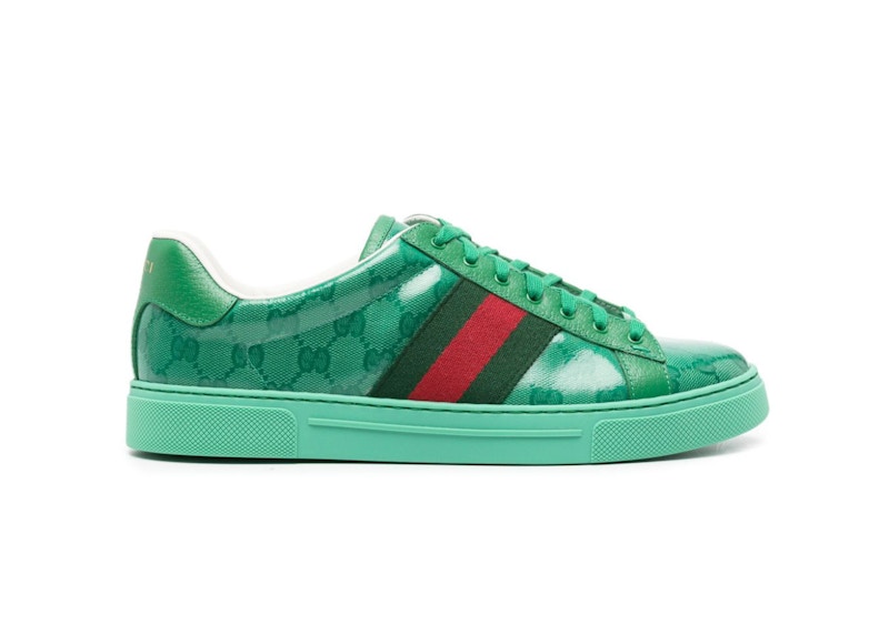 Gucci Ace Crystal Canvas Green - 760775FACRF