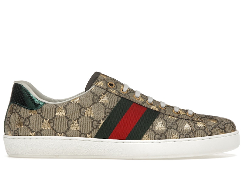 Gucci Ace Ebony Supreme Bees Men's - 548950 9N050 8465 - US