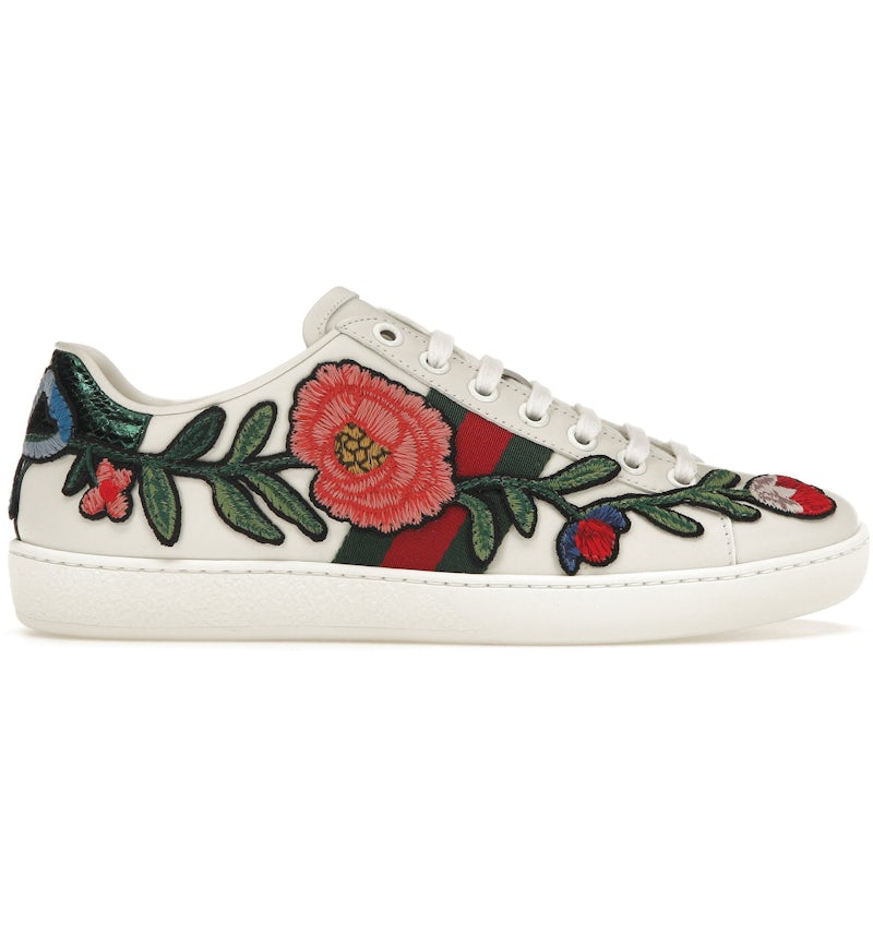 HOT Gucci Floral Sneakers Ace Embroidered Gucci Ace