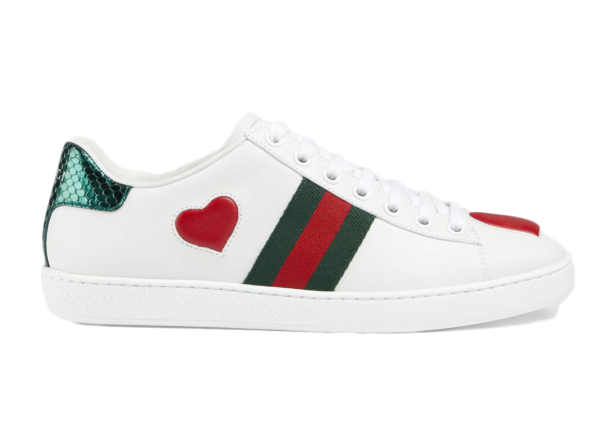 Gucci Ace Embroidered Heart (Women's)