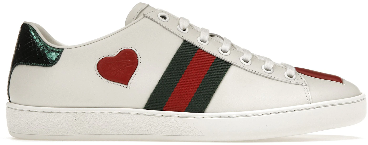 Gucci Ace Embroidered Hearts (Women's) - 435638 A38M0 9074/435638 02JS0 ...