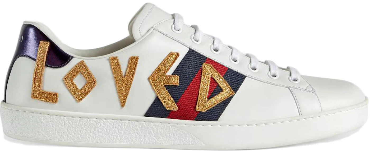 Gucci Ace Sneaker With Loved Print, $790, farfetch.com