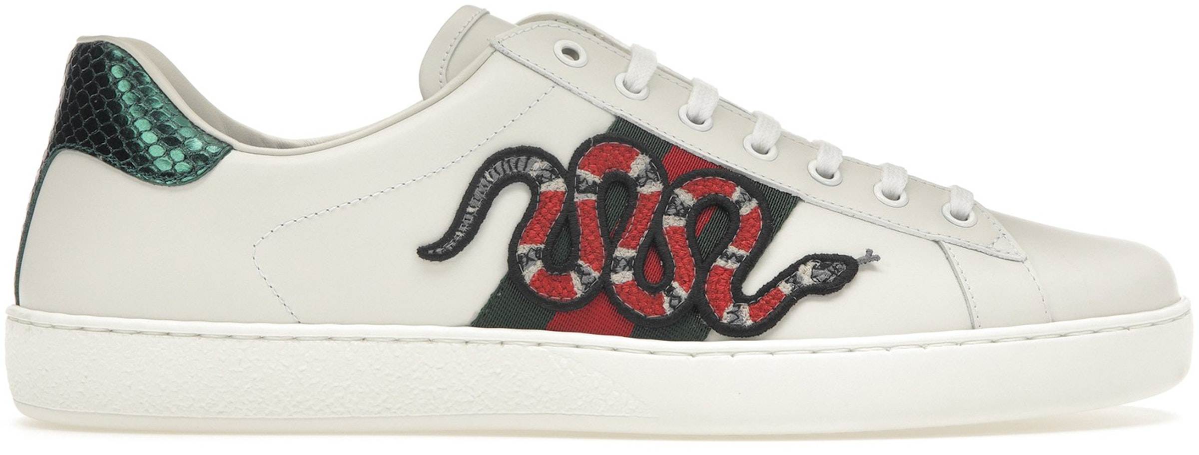 Gucci Ace Embroidered Snake - 456230 A38G0 9064 - US