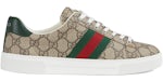 Gucci Ace GG Crystal Canvas Web Beige (de mujer)