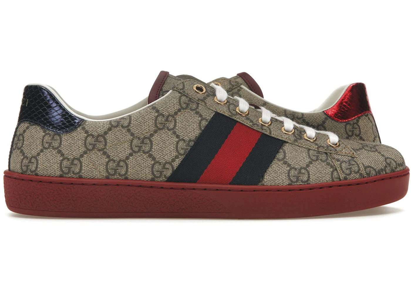 Gucci Ace GG Supreme en rojo Hombre 429445 96G50 9767/429445