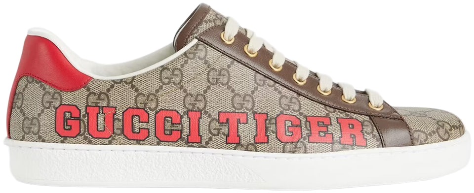 Gucci Brown Gucci Tiger Ace Sneakers, Hypebae - Versace and Off - Shirts  From Gucci