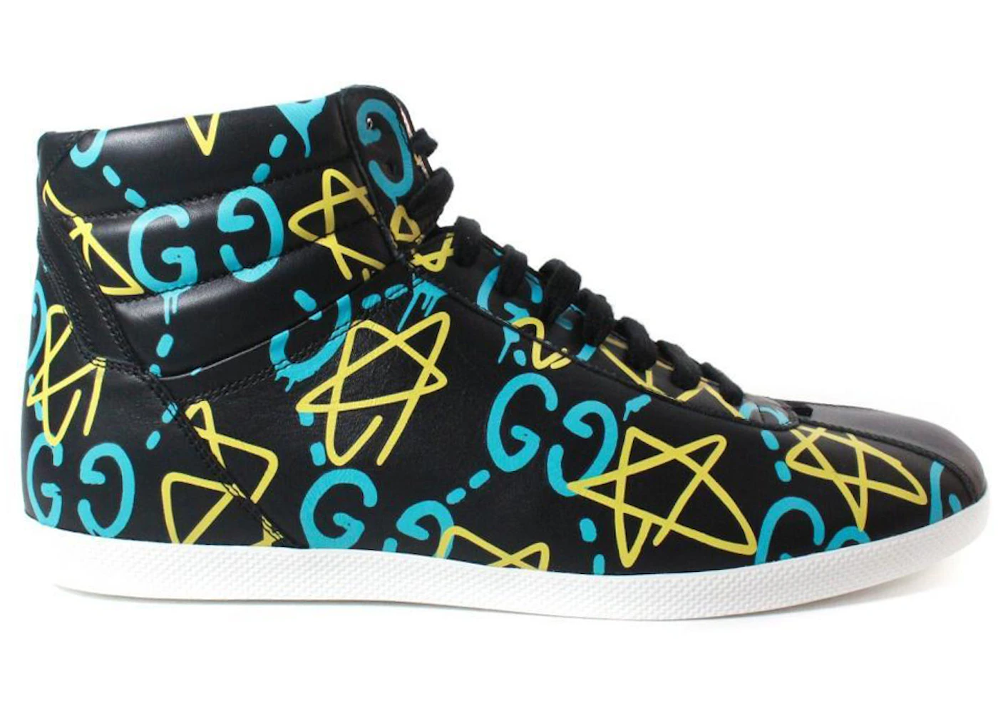 Gucci Ace High-Top Graffiti Ghost Stars Men's 448480 DSV30 1075 US