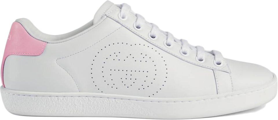 Gucci Ace Football Low Top Leather White Sneakers Size 9 1/2