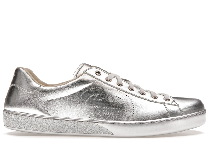 Gucci Ace Metallic Silver Men s 660266 B8B20 8106 US