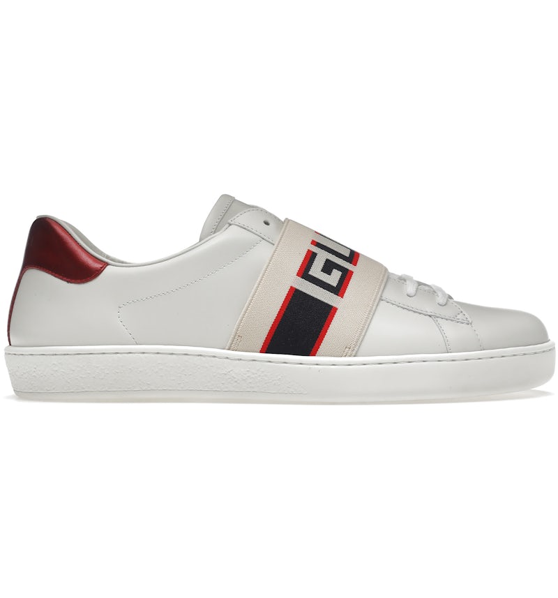 Gucci Ace Stripe Avorio Uomo 523469 0FIV0 9091 IT - Main Image